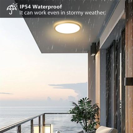 Brilagi - ULTRA SLIM LED fürdőszobai mennyezeti lámpa LED/24W/230V, Ø 42 cm, arany, IP54