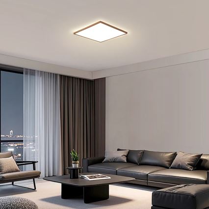Brilagi - LED fürdőszobai mennyezeti lámpa ULTRA VÉKONY LED/24W/230V 42x42 cm rózsaarany IP54