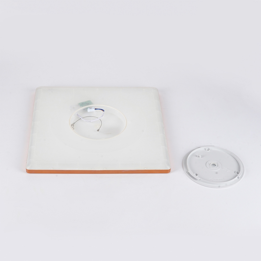 Brilagi - LED fürdőszobai mennyezeti lámpa ULTRA VÉKONY LED/24W/230V 42x42 cm rózsaarany IP54