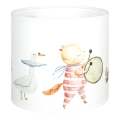 Brilagi - Univerzális BOBO E27 búra, átm. 15 cm, fehér/állatmintás