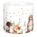 Brilagi - Univerzális BOBO E27 búra, átm. 15 cm, fehér/állatmintás