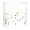 Brilagi - Univerzális lámpabúra BOBO E27 átmérő 15 cm fehér/unikornis-minta