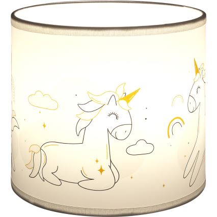 BRILAGI - Univerzális lámpabúra BOBO E27 átmérő 15 cm fehér/unikornis-minta