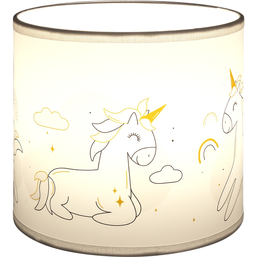 BRILAGI - Univerzális lámpabúra BOBO E27 átmérő 15 cm fehér/unikornis-minta