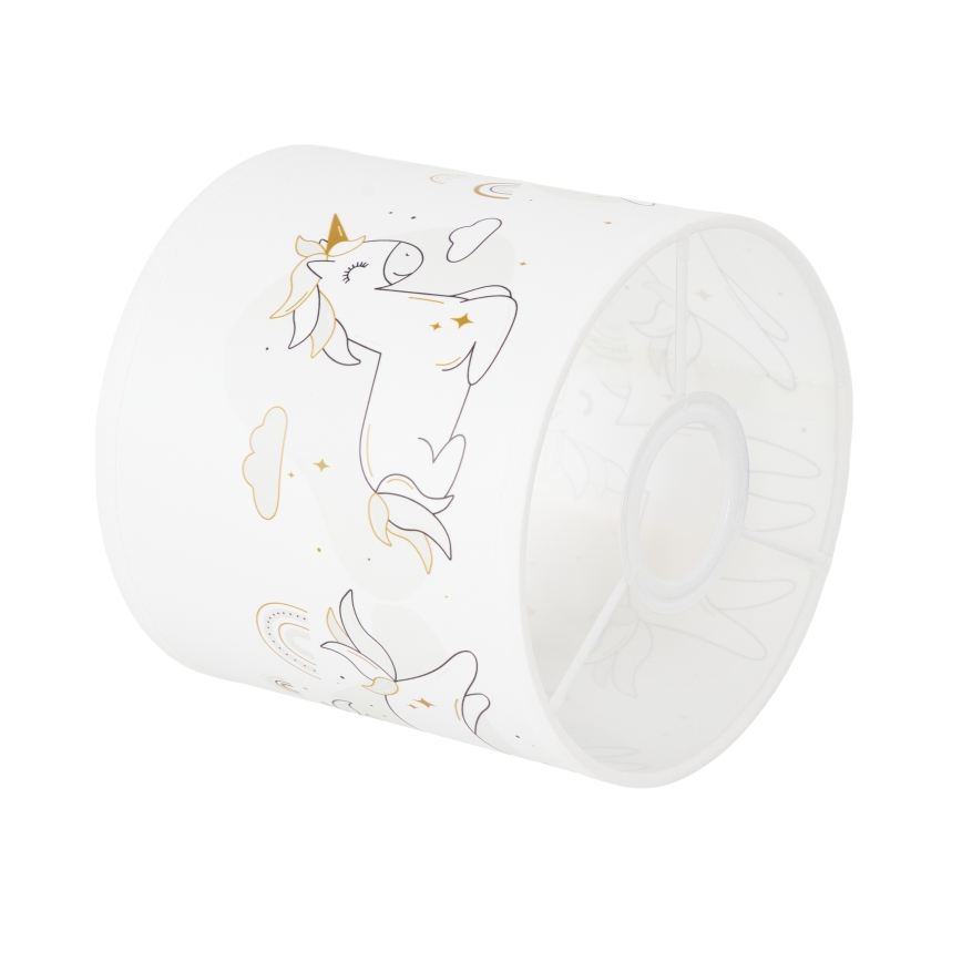 BRILAGI - Univerzális lámpabúra BOBO E27 átmérő 15 cm fehér/unikornis-minta