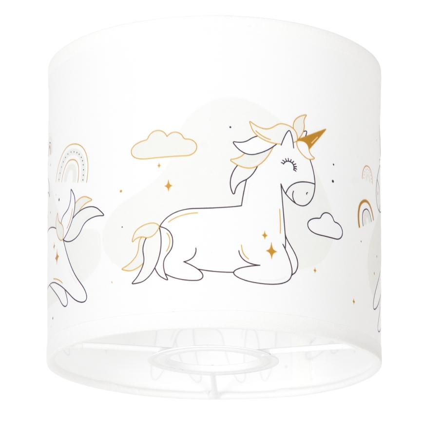 BRILAGI - Univerzális lámpabúra BOBO E27 átmérő 15 cm fehér/unikornis-minta