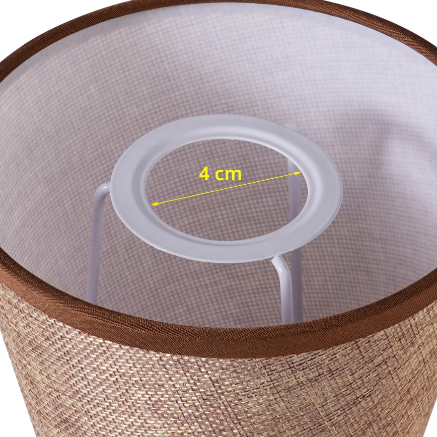 Brilagi - Univerzális NUBILA E27 lámpabúra 13x9 cm barna