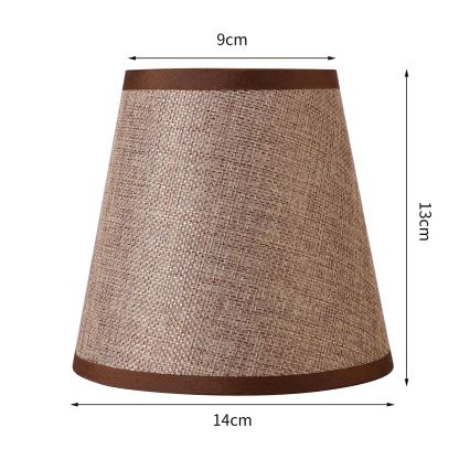 Brilagi - Univerzális NUBILA E27 lámpabúra 13x9 cm barna