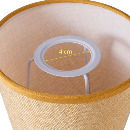 Brilagi - Univerzális lámpabúra NUBILA E27 13x9 cm világosbarna