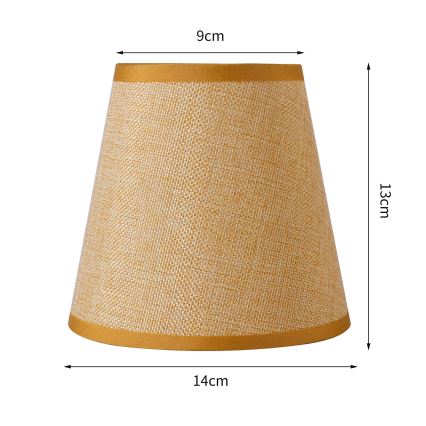 Brilagi - Univerzális lámpabúra NUBILA E27 13x9 cm világosbarna