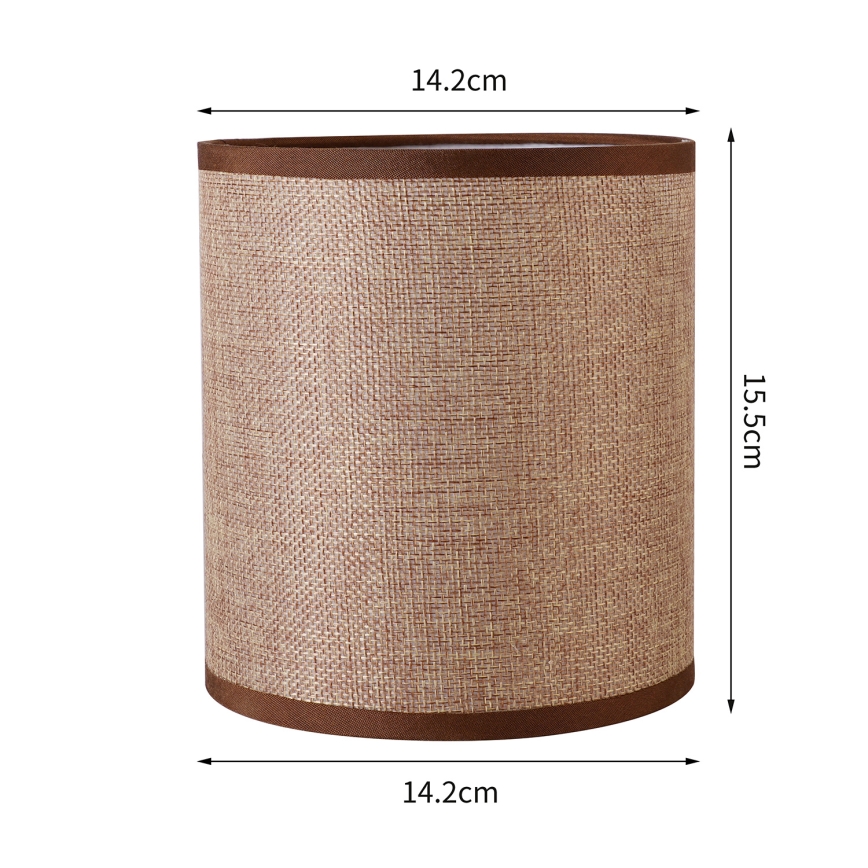 Brilagi - Univerzális NUBILA E27 lámpabúra 15,5x14 cm barna