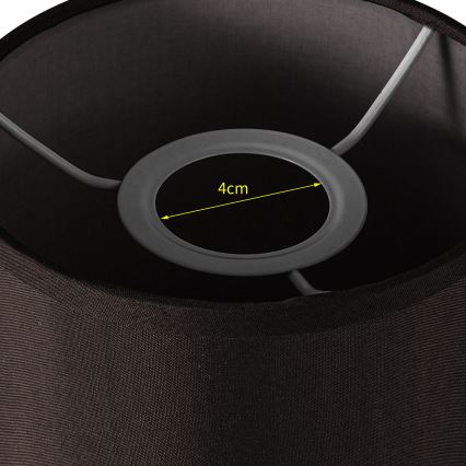 Brilagi - Univerzális NUBILA E27 lámpabúra 15,5x14 cm fekete