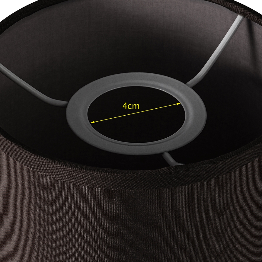 Brilagi - Univerzális NUBILA E27 lámpabúra 15,5x14 cm fekete