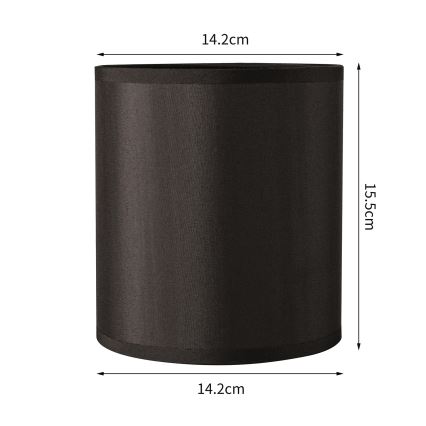 Brilagi - Univerzális NUBILA E27 lámpabúra 15,5x14 cm fekete