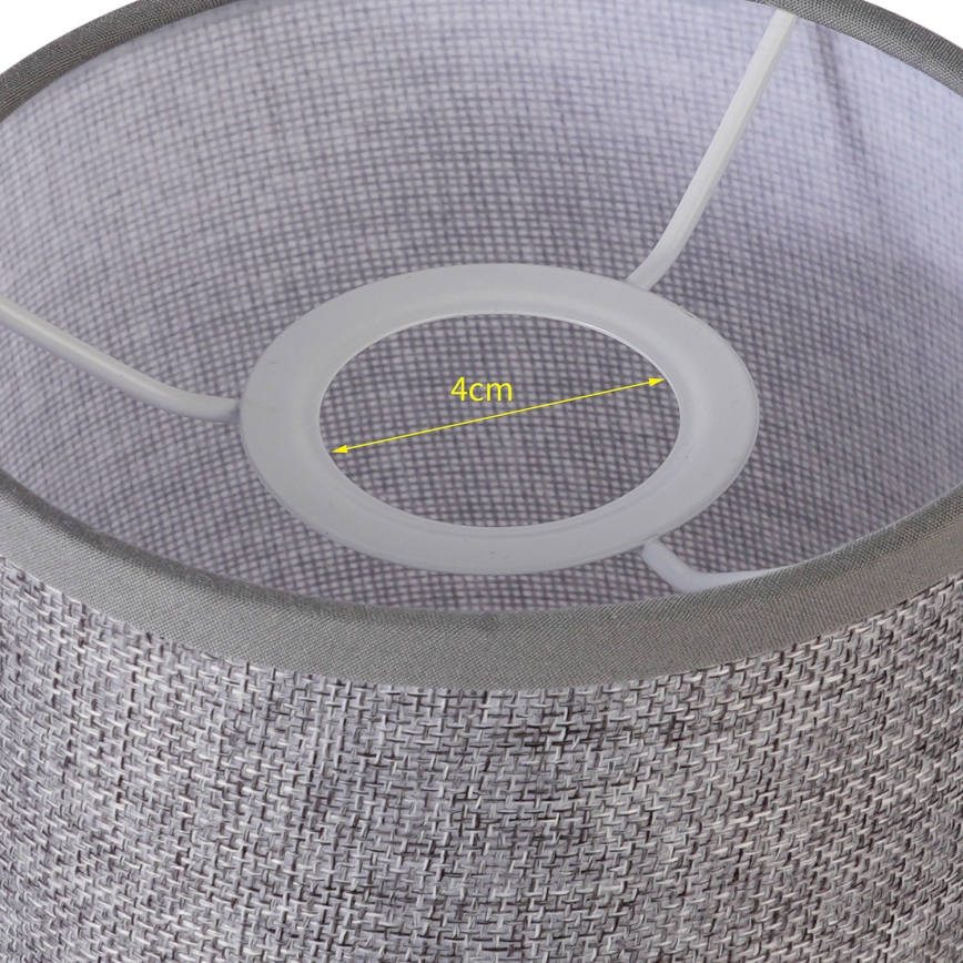 Brilagi - Univerzális NUBILA E27 lámpabúra 15,5x14 cm szürke