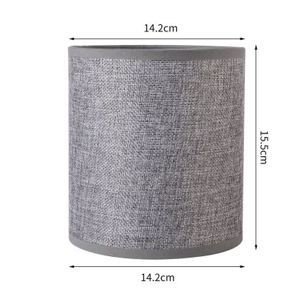 Brilagi - Univerzális NUBILA E27 lámpabúra 15,5x14 cm szürke