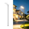 Brilagi - URBANLIGHT kültéri utcai LED-lámpa 3 m-es oszloppal és csuklóval, LED/100W/230V, szürke, IP65