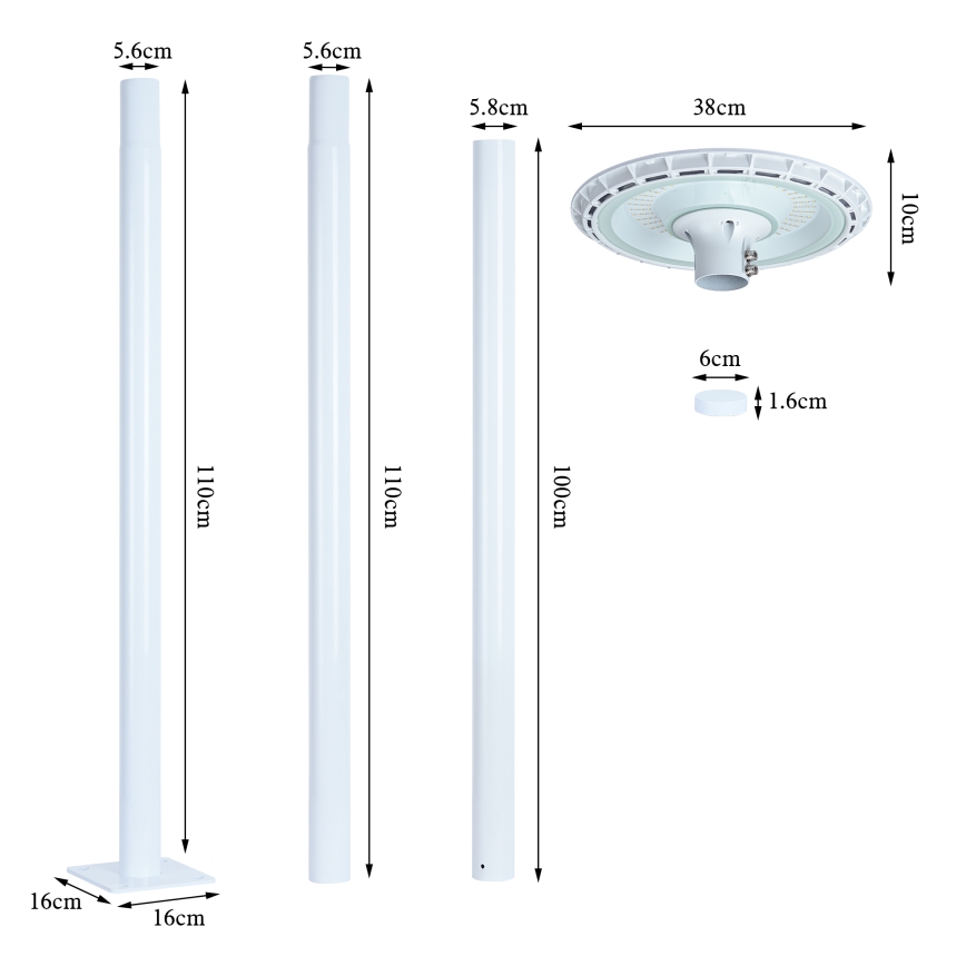 Brilagi - LED utcai lámpa URBANSPARK LED/120W/230V fehér IP65