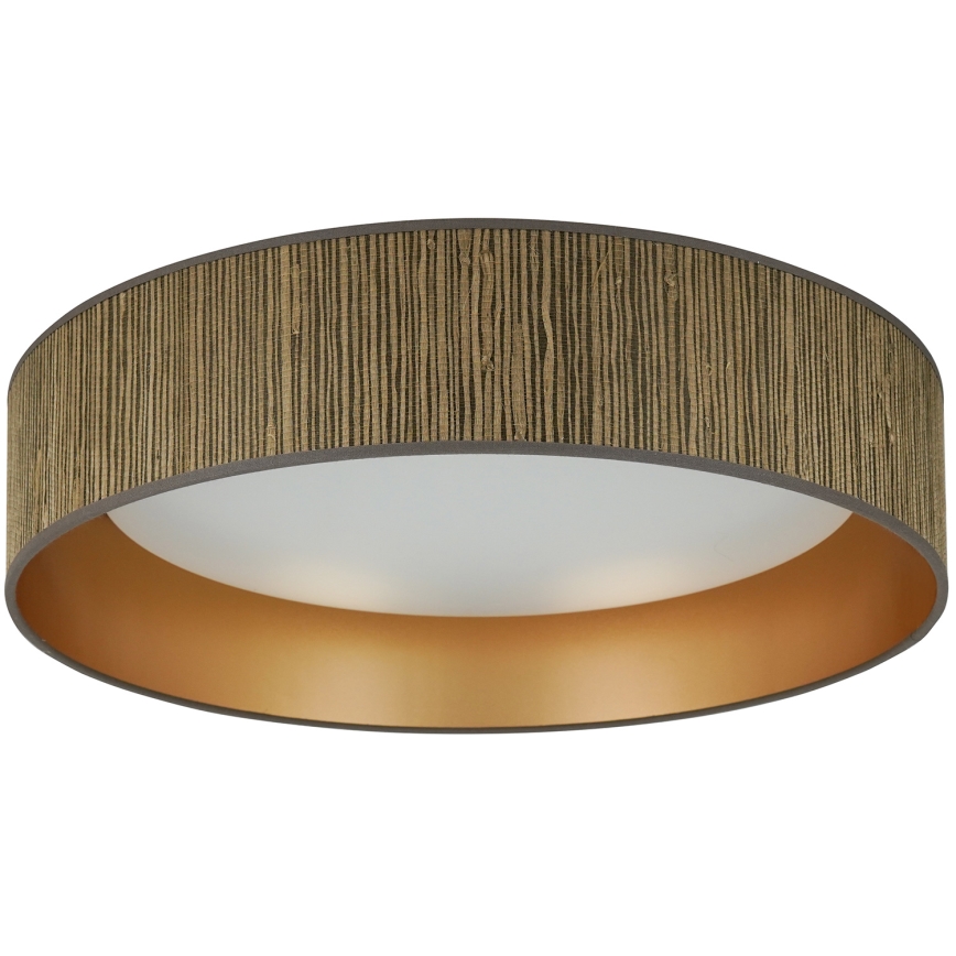 Brilagi - Dimmelhető LED mennyezeti lámpa VEGAS SHINE LED/24W/230V átmérő 45 cm 3000/4000/6500K szalma barna/arany + távirányító