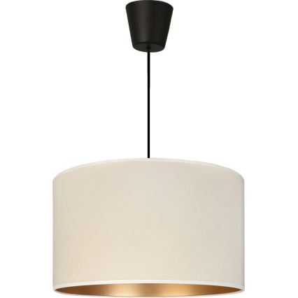 Brilagi - VELVET függőlámpa kábellel 1xE27/60W/230V Ø 40 cm krémszínű/arany