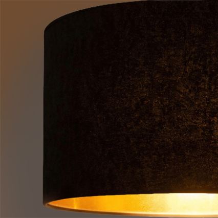 Brilagi - VELVET kábeles függeszték, 1xE27/60W/230V, átm. 40 cm, fekete/arany