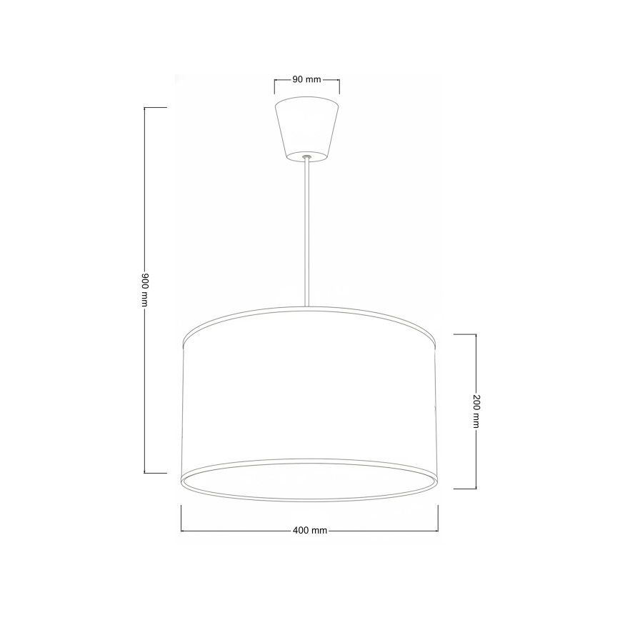 Brilagi - VELVET kábeles függeszték, 1xE27/60W/230V, átm. 40 cm, fekete/arany