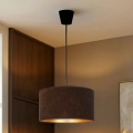 Brilagi - VELVET kábeles függőlámpa 1xE27/60W/230V Ø 40 cm barna/arany