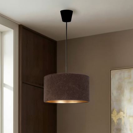 Brilagi - VELVET kábeles függőlámpa 1xE27/60W/230V Ø 40 cm barna/arany