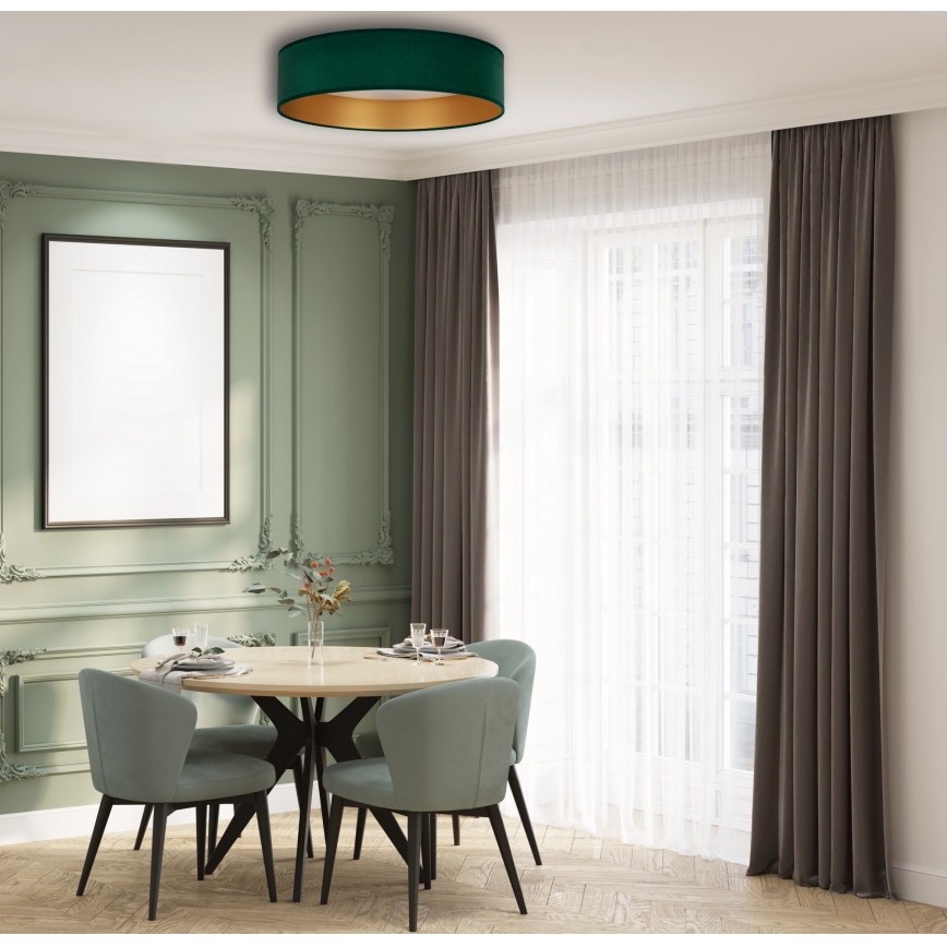 Brilagi - LED mennyezeti lámpa VELVET LED/24W/230V átm. 40 cm 3000/4000/6400K zöld/arany