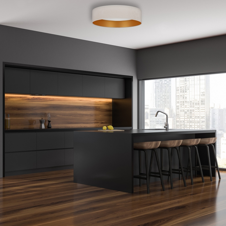 Brilagi - LED mennyezeti lámpa VELVET LED/24W/230V átm. 40 cm 3000/4000/6400K krém/arany