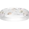 Brilagi - VELVET SIMPLE LED/24W/230V 3000K, átm. 45 cm, fehér/virágos