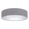 Brilagi - VELVET SIMPLE LED/24W/230V mennyezeti lámpatest, 3000K, Ø 45 cm, szürke