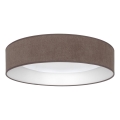 Brilagi - VELVET SIMPLE LED mennyezeti lámpa 24W/230V, 3000K, Ø 45 cm, barna