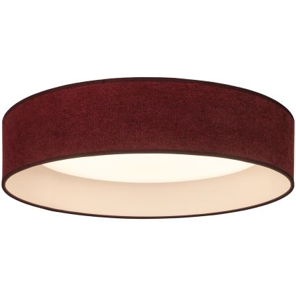 Brilagi - VELVET SIMPLE LED mennyezeti lámpatest, 36 W / 230 V / 3000 K, átmérő 55 cm, bordó