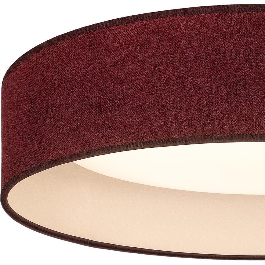 Brilagi - VELVET SIMPLE LED mennyezeti lámpatest, 36 W / 230 V / 3000 K, átmérő 55 cm, bordó