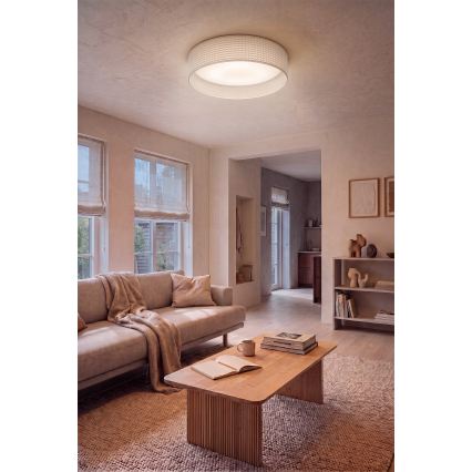 Brilagi - LED dimmelhető mennyezeti lámpatest VELVET SMARTIX LED/24W/230V 3000-6000K Ø 45 cm krémszínű Wi-Fi Tuya Beacon + távirányító