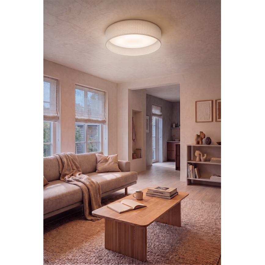 Brilagi - LED dimmelhető mennyezeti lámpatest VELVET SMARTIX LED/24W/230V 3000-6000K Ø 45 cm krémszínű Wi-Fi Tuya Beacon + távirányító