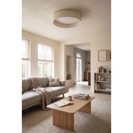 Brilagi - LED dimmelhető mennyezeti lámpatest VELVET SMARTIX LED/24W/230V 3000-6000K Ø 45 cm krémszínű Wi-Fi Tuya Beacon + távirányító