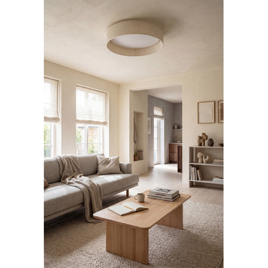 Brilagi - LED dimmelhető mennyezeti lámpatest VELVET SMARTIX LED/24W/230V 3000-6000K Ø 45 cm krémszínű Wi-Fi Tuya Beacon + távirányító