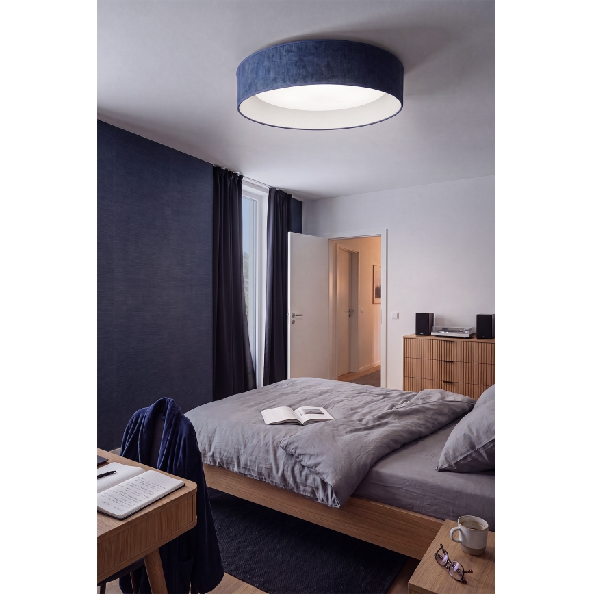 Brilagi - Dimmelhető LED mennyezeti lámpatest VELVET SMART VARI LED/36W/230V 3000-6500K átm. 55 cm kék + távirányító