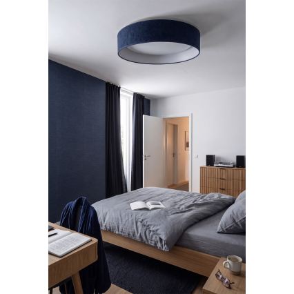 Brilagi - Dimmelhető LED mennyezeti lámpatest VELVET SMART VARI LED/36W/230V 3000-6500K átm. 55 cm kék + távirányító