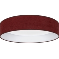 Brilagi - VELVET SMARTIX STARS fényerőszabályozható LED mennyezeti lámpa LED/36W/230V 3000–6000K átm. 55 cm bordó Wi‑Fi Tuya Beacon + távirányító