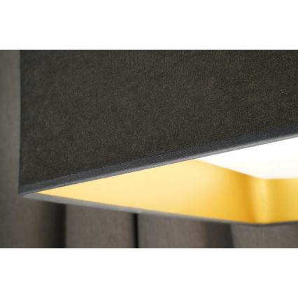 Brilagi - VELVET SQUARE dimmelhető LED mennyezeti lámpa, 24W/230V, 43x43 cm, 3000/4000/6500K, távirányító, szürke