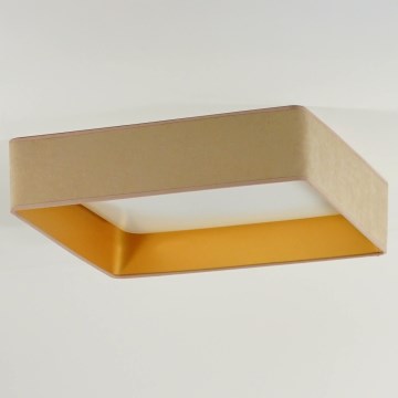 Brilagi - VELVET SQUARE LED mennyezeti lámpatest LED/24W/230V 43x43 cm bézs