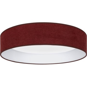 Brilagi - VELVET VARI LED mennyezeti lámpa, 24W, 230V, állítható színhőmérséklet (3000/4000/6500 K), átm. 45 cm, bordó