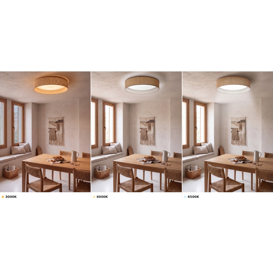 Brilagi - LED mennyezeti lámpa VELVET VARI LED/24W/230V 3000/4000/6500K Ø 45 cm bézs