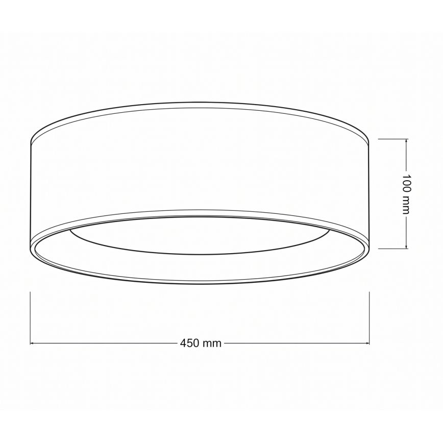 Brilagi - LED mennyezeti lámpa VELVET VARI LED/24W/230V 3000/4000/6500K átm. 45 cm krémszínű