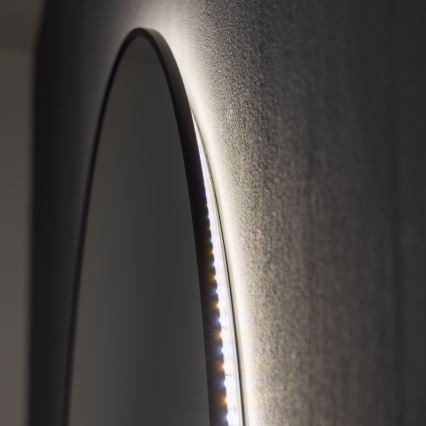 Brilagi - LED fürdőszobai tükör VENA BLACK LED/26W/230V Ø 80 cm IP44 CRI 90 dimmelhető + CCT