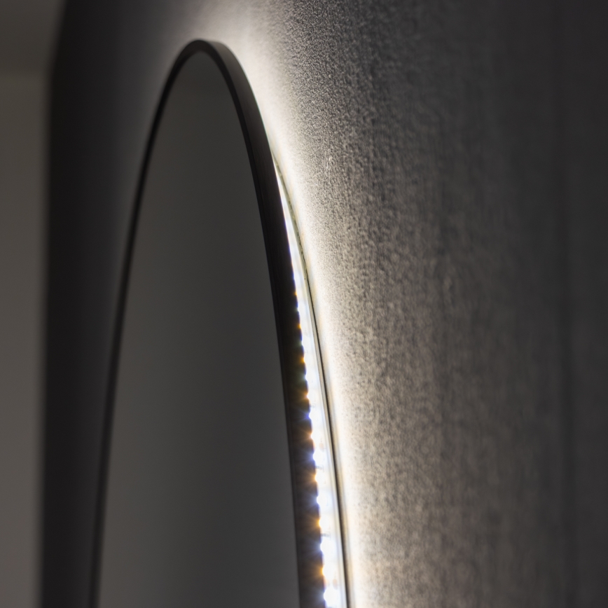 Brilagi - LED fürdőszobai tükör VENA BLACK LED/26W/230V Ø 80 cm IP44 CRI 90 dimmelhető + CCT
