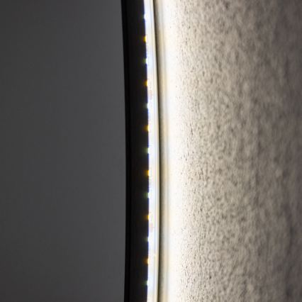Brilagi - LED fürdőszobai tükör VENA BLACK LED/26W/230V Ø 80 cm IP44 CRI 90 dimmelhető + CCT
